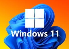 windows 11 fond jaune orange